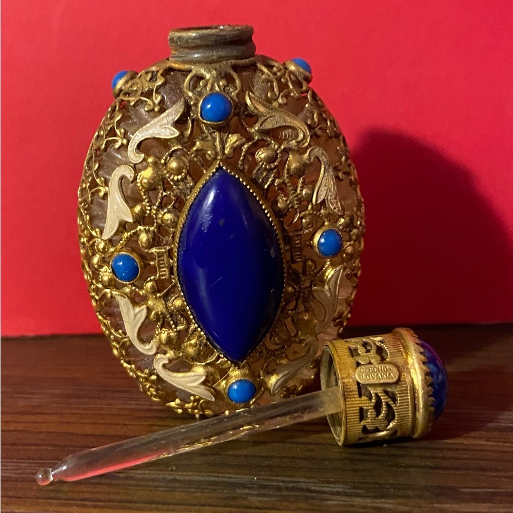 Vintage Czech miniature perfume bottle